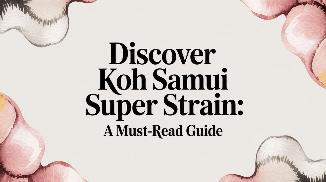 Discover koh samui super strain: A Must-Read Guide