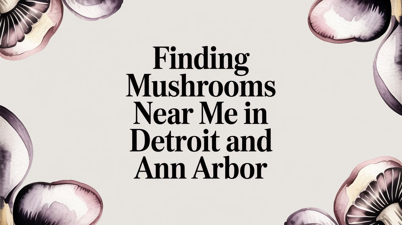 Finding Mushrooms Near Me in Detroit and Ann Arbor
