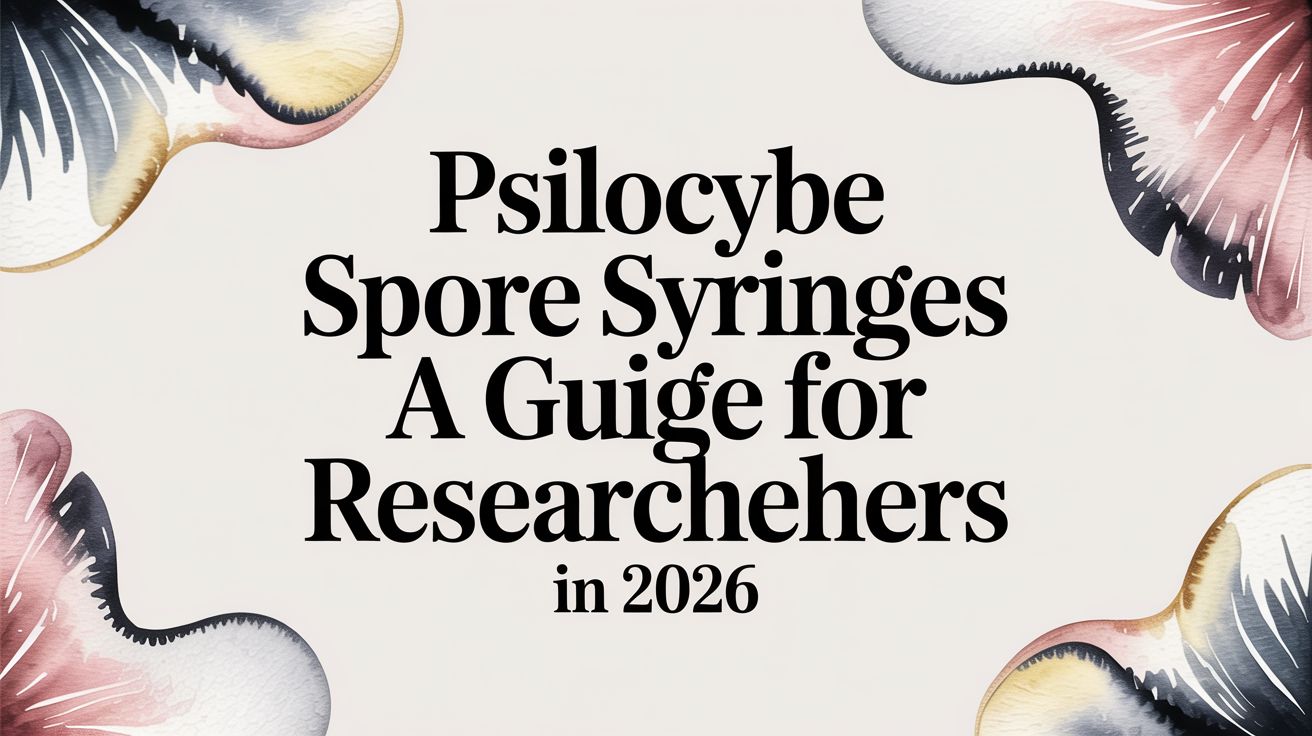 Psilocybe Spore Syringes A Guide for Researchers in 2026