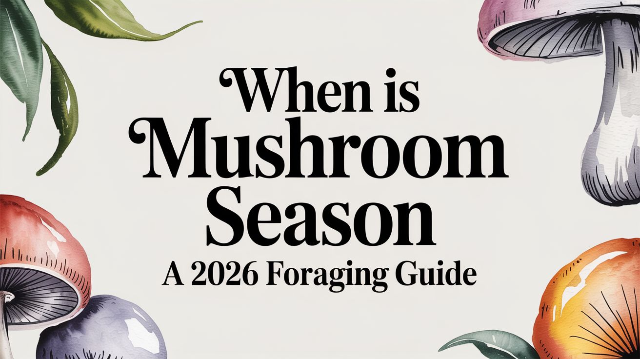 When Is Mushroom Season a 2026 Foraging Guide