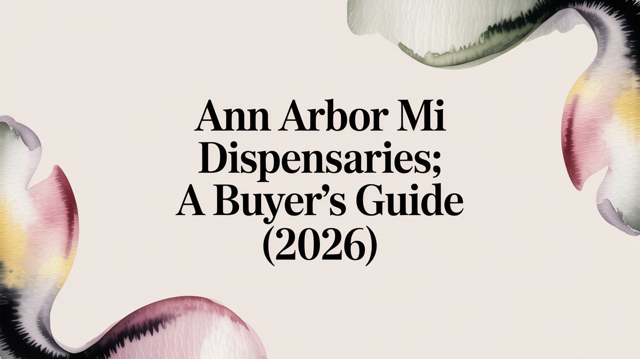 Ann Arbor MI Dispensaries: A Buyer’s Guide (2026)
