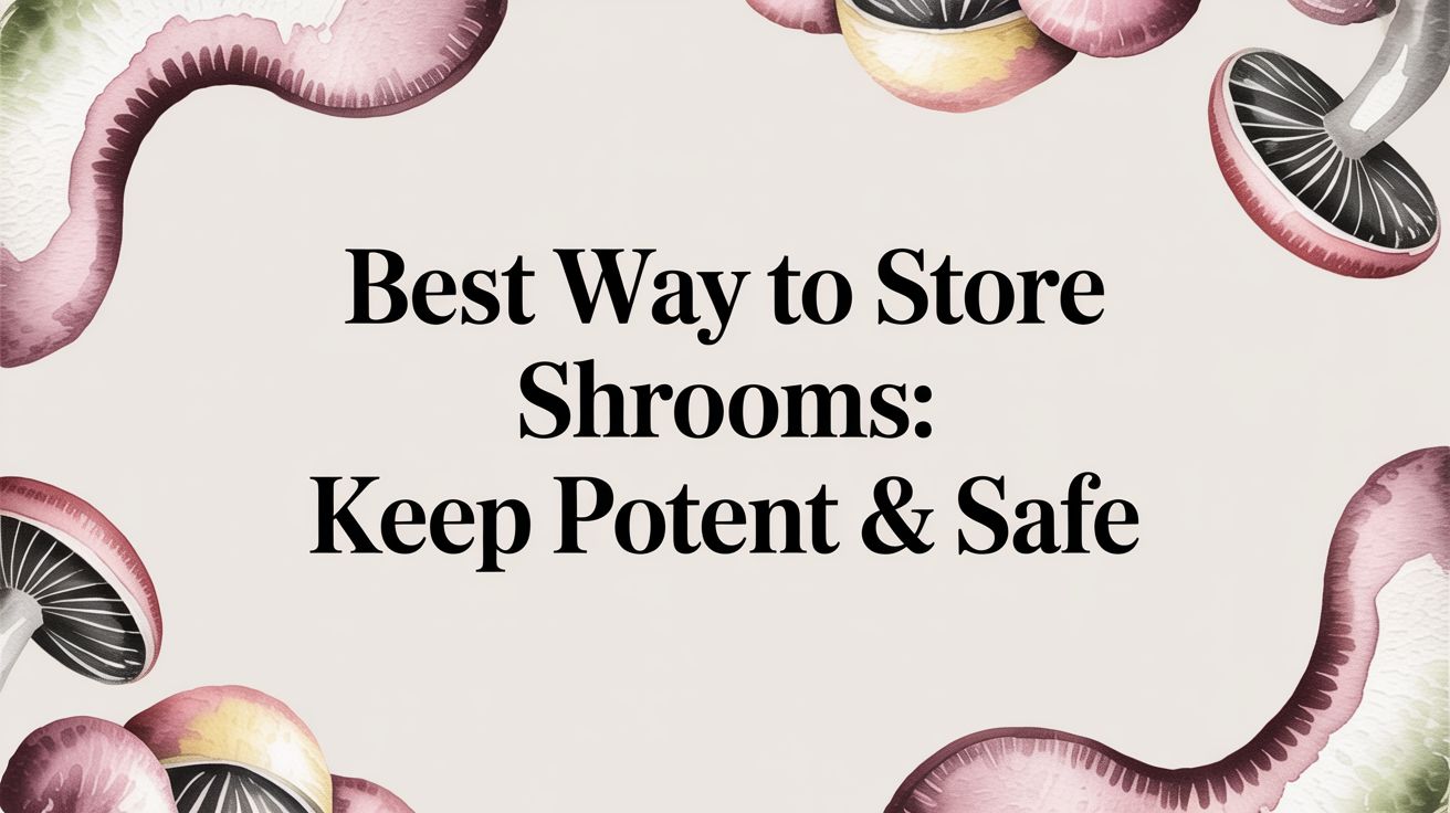 Best Way To Store Shrooms: Keep Potent & Safe