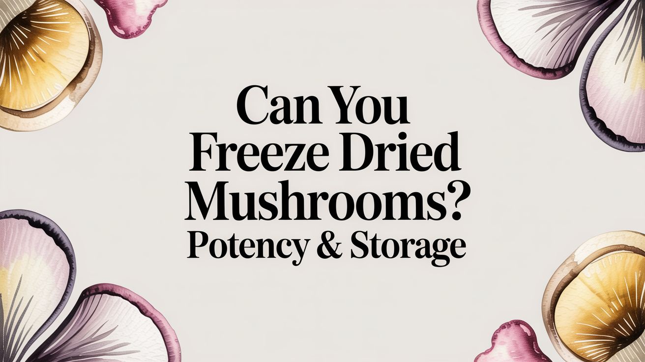 Can You Freeze Dried Mushrooms? Potency & Storage