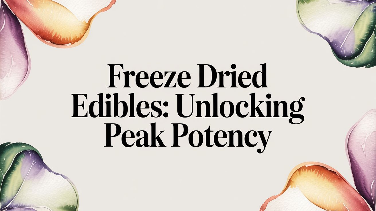 Freeze Dried Edibles: Unlocking Peak Potency