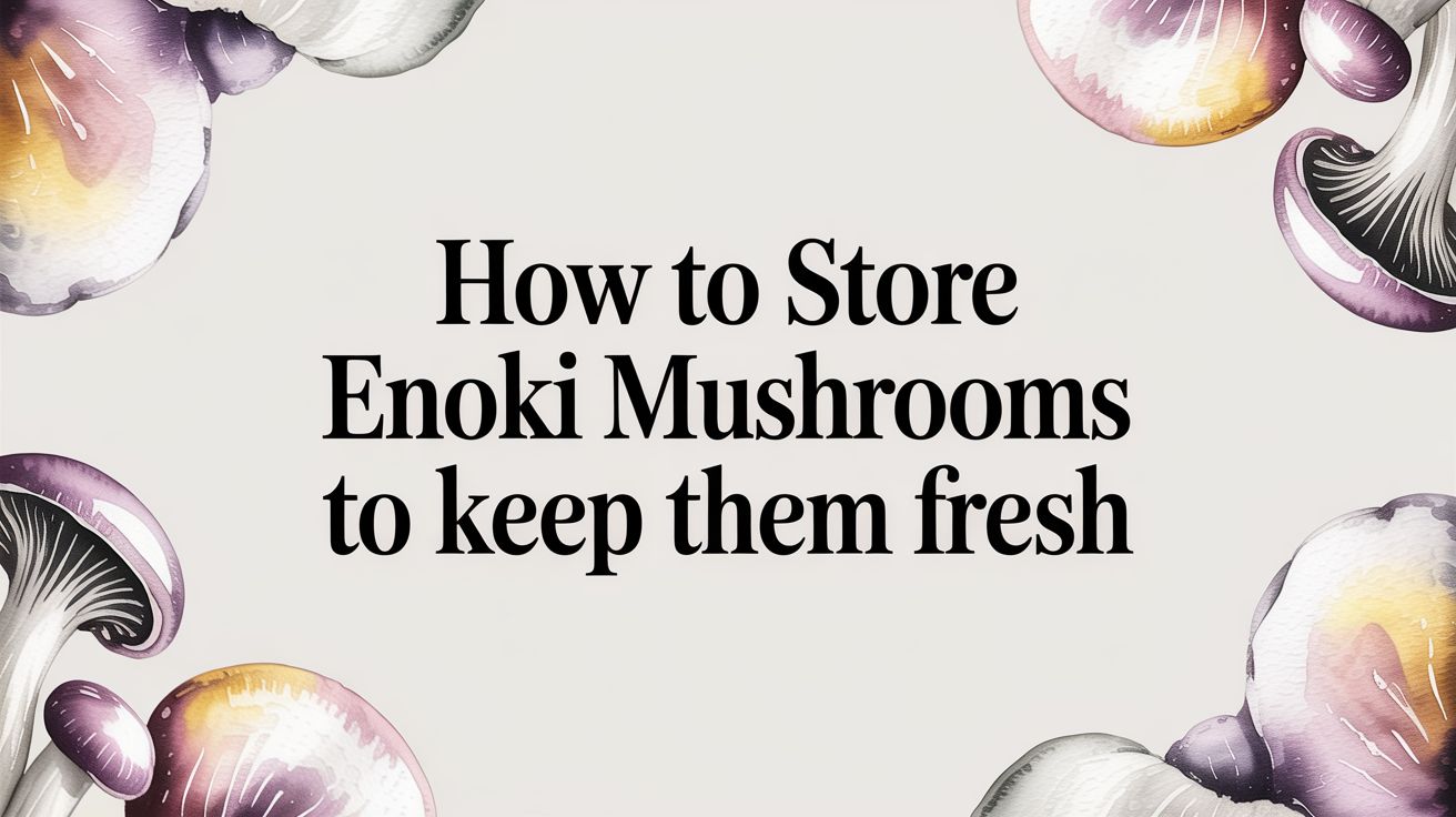 How to Store Enoki Mushrooms to Keep Them Fresh