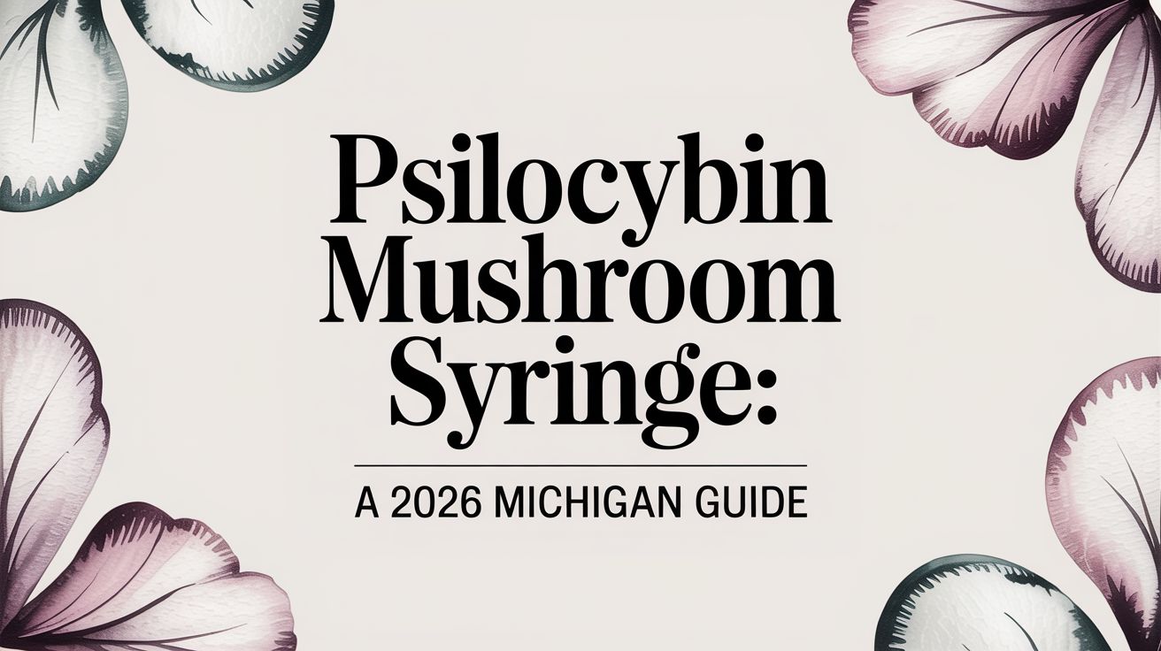Psilocybin Mushroom Syringe: A 2026 Michigan Guide