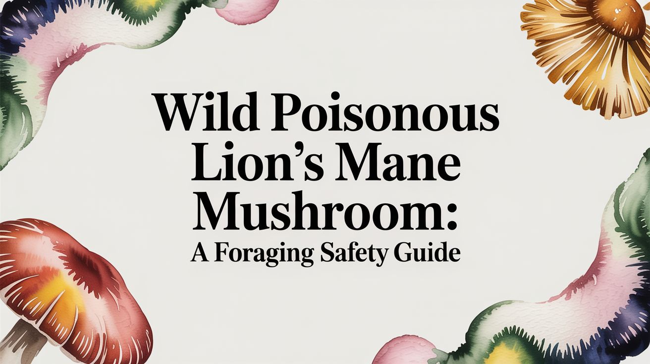 Wild Poisonous Lion’s Mane Mushroom: A Foraging Safety Guide