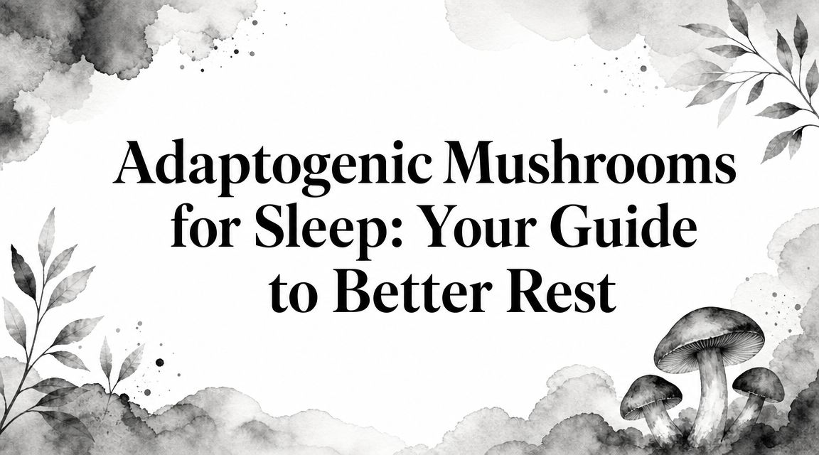 Adaptogenic Mushrooms for Sleep: Your Guide to Better Rest