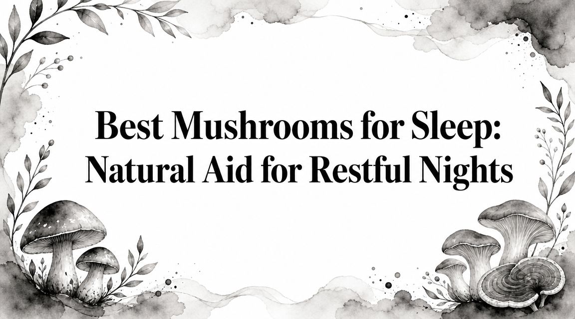 Best Mushrooms for Sleep: Natural Aid for Restful Nights