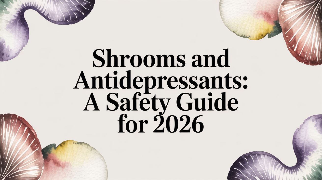 Shrooms and Antidepressants: A Safety Guide for 2026