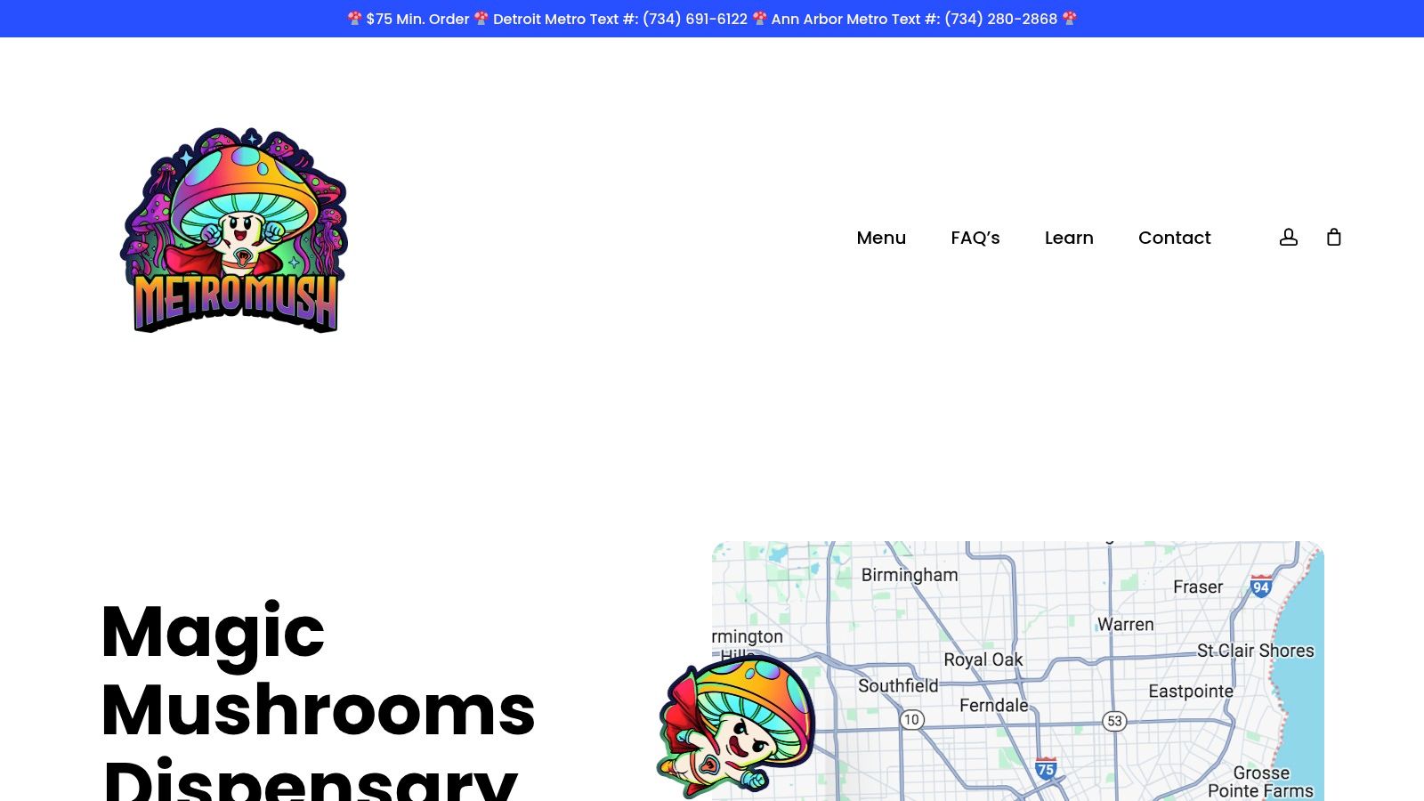 Screenshot from https://metromush.com