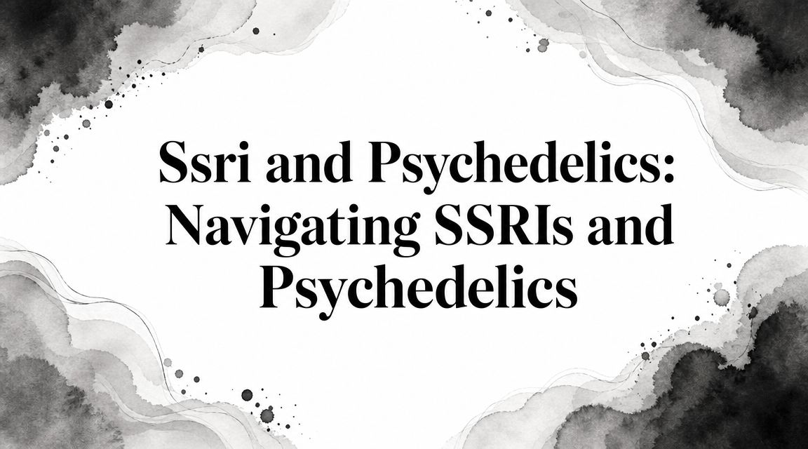 Ssri and Psychedelics: Navigating SSRIs and Psychedelics