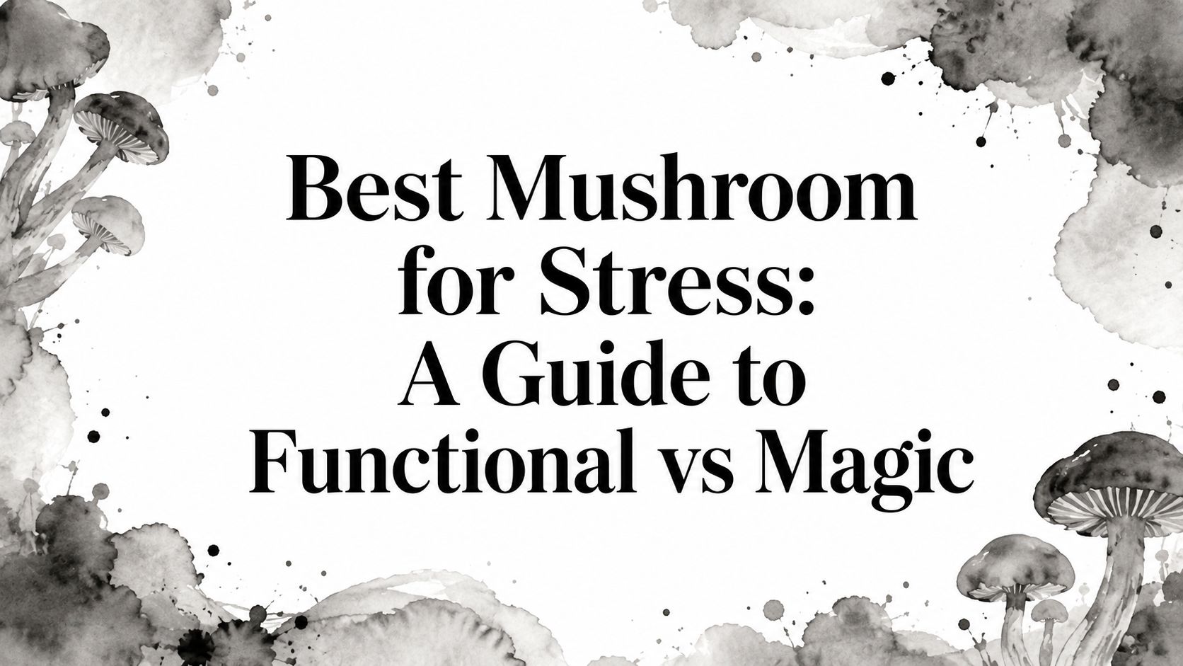 Best Mushroom for Stress: A Guide to Functional vs Magic