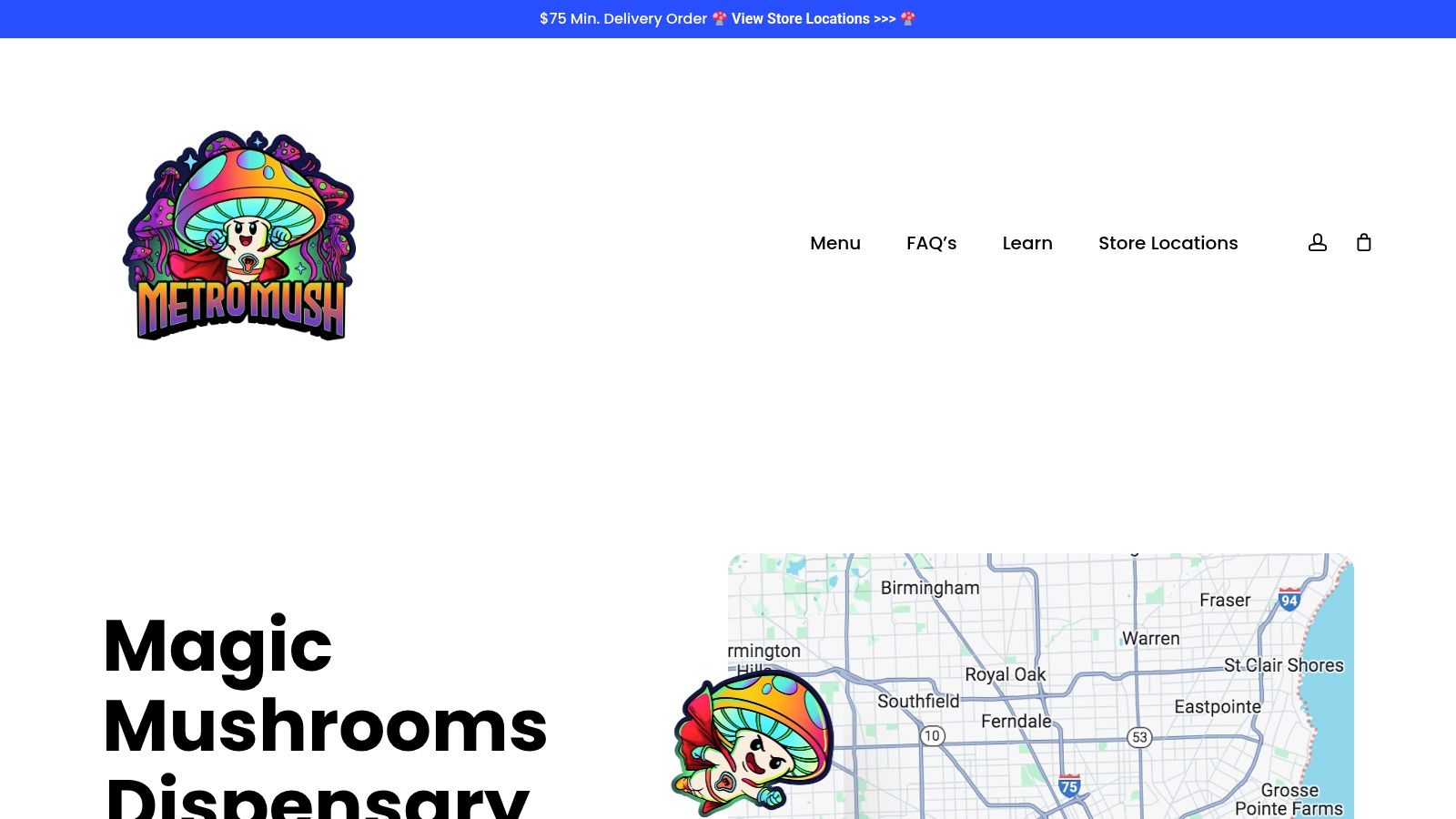 Screenshot from https://metromush.com