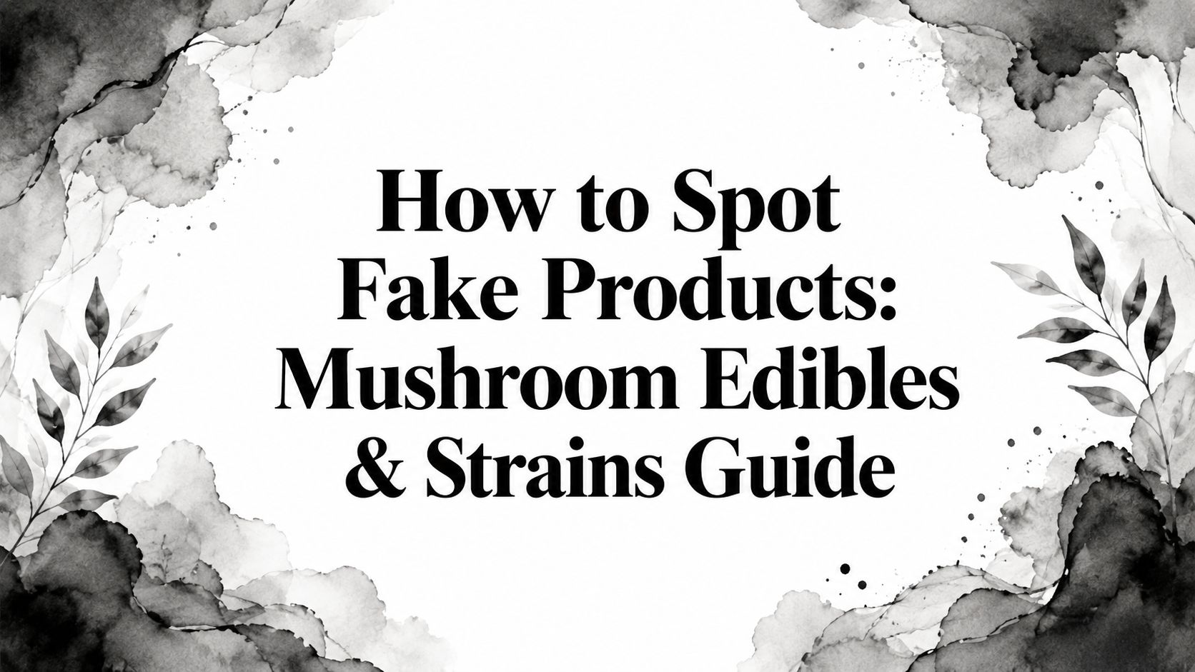 How to Spot Fake Products: Mushroom Edibles & Strains Guide