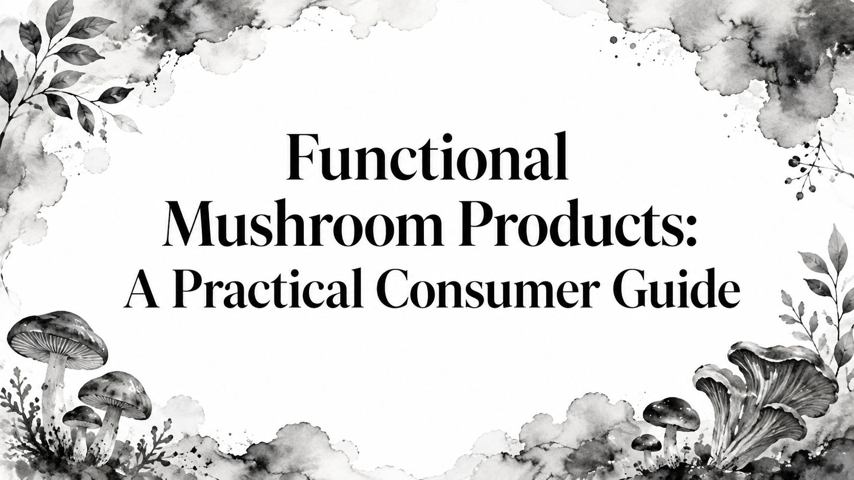 Functional Mushroom Products: A Practical Consumer Guide