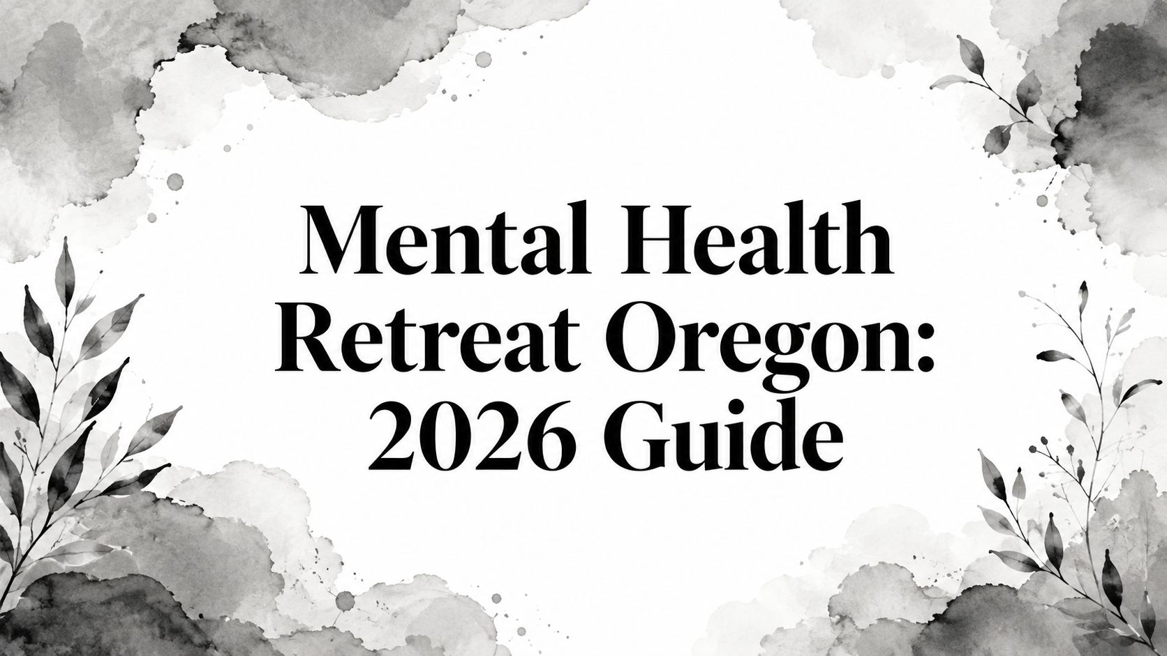 Mental Health Retreat Oregon: 2026 Guide