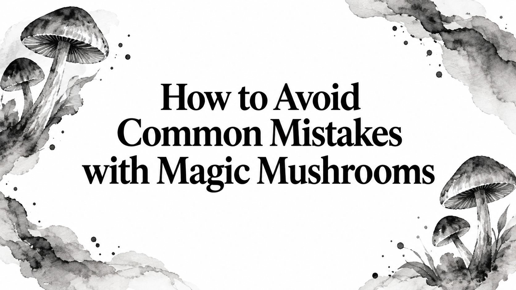 How to Avoid Common Mistakes with Magic Mushrooms