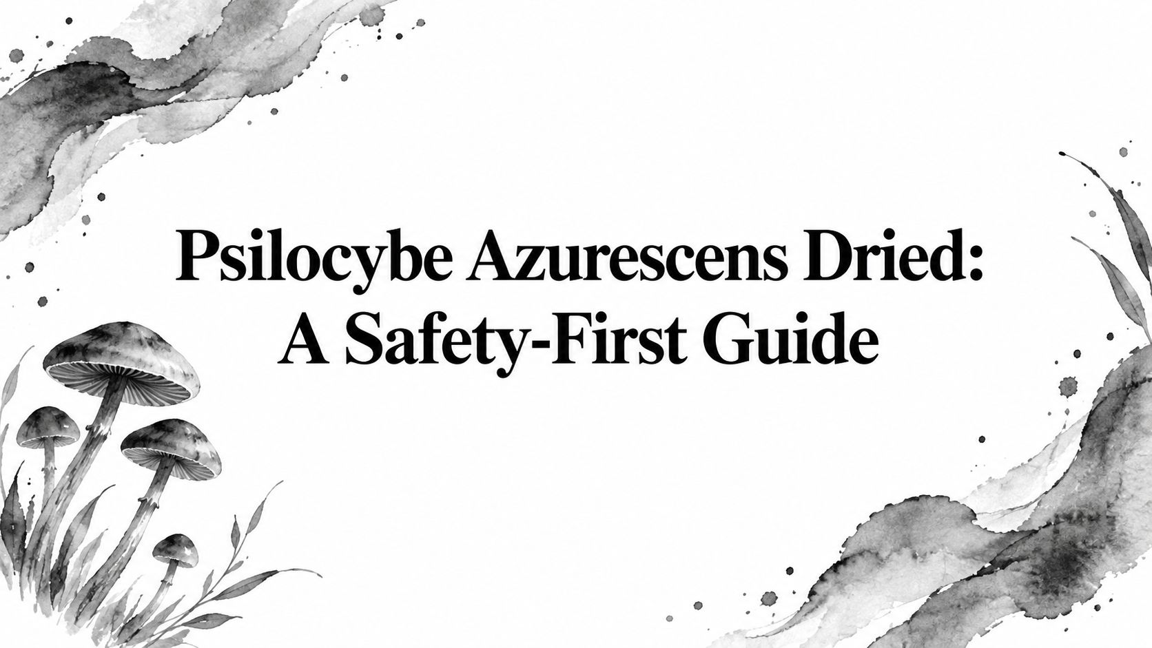 Psilocybe Azurescens Dried: A Safety-First Guide